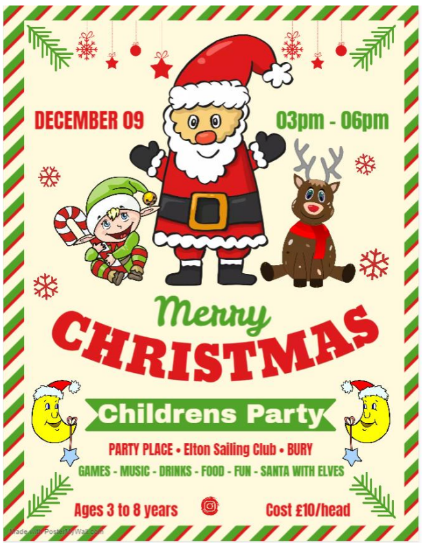 Read more about the article Children’s Xmas Party at ESC on Saturday 09 Dec 2023