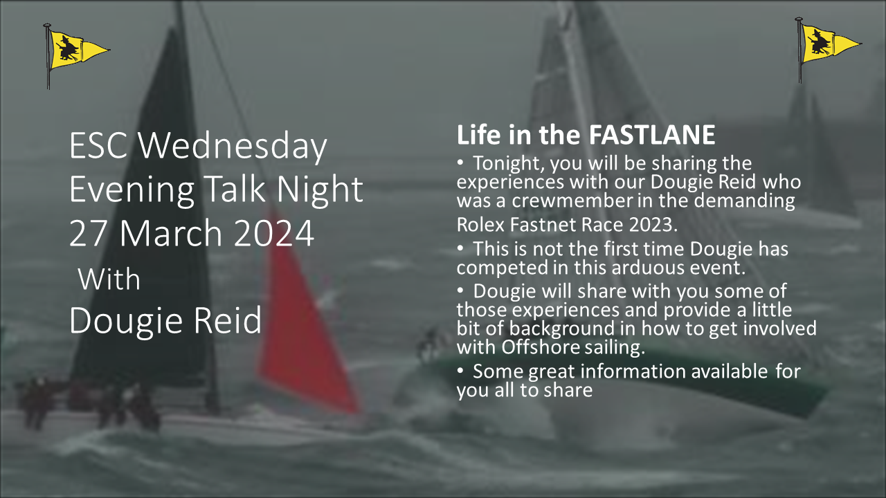 Read more about the article ESC Wednesday Evening Talk Night 27 March 2024